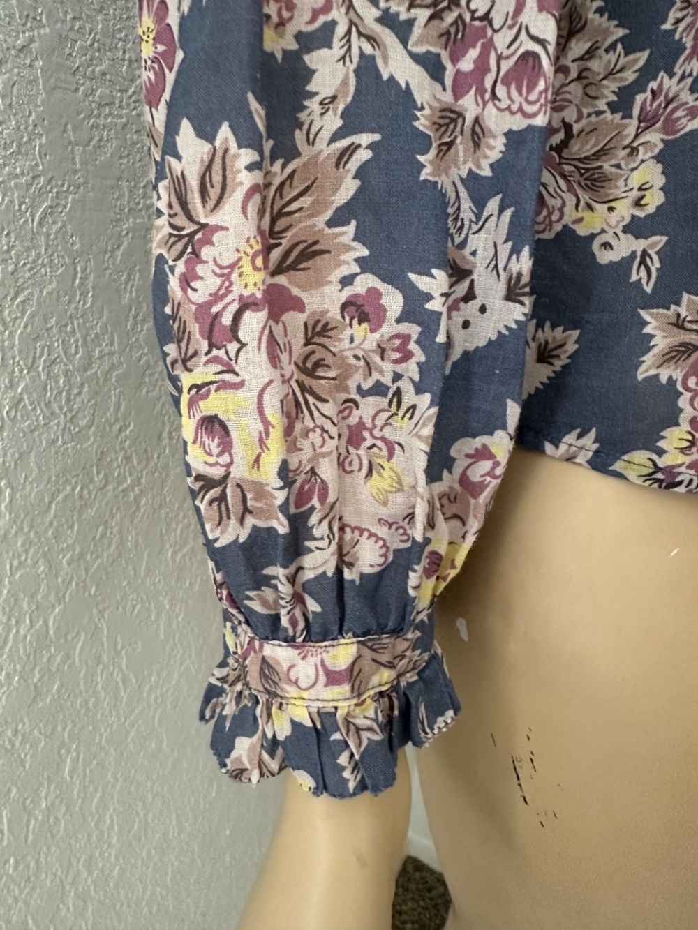 The GREAT. Floral Button Down Blouse Top XS - Picture 6 of 7